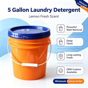 China Factory OEM Commercial Eco Friendly Liquid Detergent Apparel 5 Gallon Jasmine Lavender Floral Scented