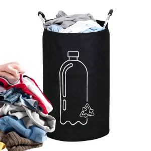 Clothes Recycle Bin Foldable Bottle Deposit Collection Organizer Laundry Hamper Basket for Living Room Bedroom Bathroom