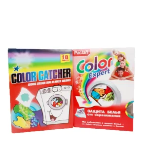 Color Catcher+detergent Stain Remover Sheet 2 in 1 Double Effect Laundry Products 12 20 24 36 48 60 72pcs cleaning Products