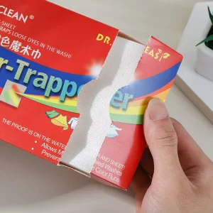 Colorful Disposable Laundry Absorption Sheets Anti Drying and Dye Trapping