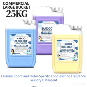 Commercial 25KG Disposable Eco Friendly Laundry Detergent Liquid Jasmine Floral Lavender Scented Long Lasting Apparel