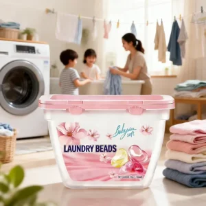 Concentrated Laundry Pods 3 in 1 Detergent Capsules Powerful Stain Remover Gel Balls for Front Load Washing Machines