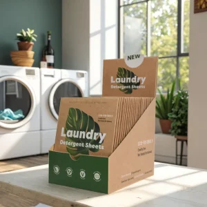 Concentrated Liquidless Laundry Soap 60 Loads Portable Soap Safe Detergent Sheets