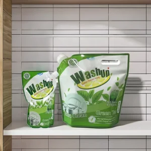 Custom 750ml 5L Stand up Water Pouch PE Refillable Washing Cleanser Liquid Laundry Detergent Bath Soap Drink Beverage Spout Bag