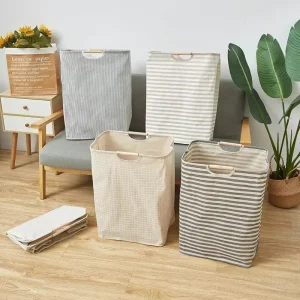 Custom Large Capacity Laundry Dirty Clothes Storage Basket with Handle Collapsible Laundry Basket