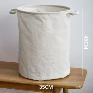 Custom Laundry Basket for Dirty Clothes and Towels Organic Cotton Laundry Bag Ideal in Bathroom Bedroom