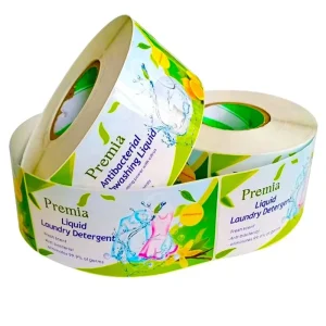 Custom Laundry Detergent Label Stickers Oil Proof Waterproof Packaging Label