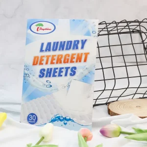 Custom Lavender Fragrance Laundry Detergent Sheets Paper Laundry Strips Washing Sheet EcoFormula 30 Sheets