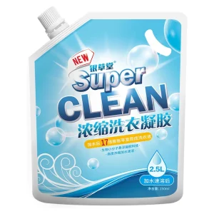 Custom Plastic Packaging Bottle Liquid Washing Detergent Chemical Cleaning Product Liquid Laundry Detergent