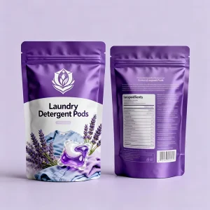 Custom Printed Laundry Detergent Packaging Bags Pouch Powder Pods Moisture Proof Stand up Bag