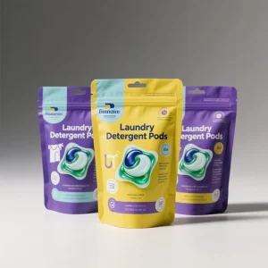 Custom Printed Reusable Laminated Plastic Mylar Bags Laundry Detergent Pod Packaging Stand up Pouch Bag