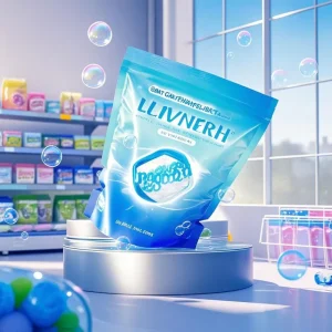Custom Reusable Plastic Spout Pouch Bag Laundry Detergent Pods Laminated Material Mylar Food Packaging