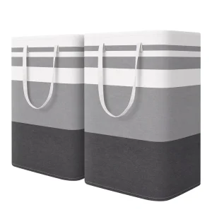 Custom Waterproof Large Capacity 75L Freestanding Laundry Hamper Collapsible Tall Clothes Laundry Basket