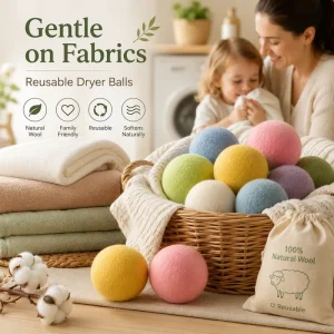 Custom Wool Dryer Balls Manufacturer Eco Friendly Laundry Accessories