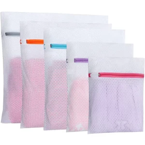 Customized Hotel Travel Portable Sock Mesh Wash Laundry Bags in Bulk