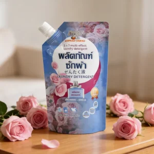 Customized Laundry Spouted 500G Refill Bag Detergent Packaging Stand up Spout Soap Detergents Bags Doypack Liquid Pouch