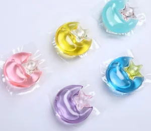 Customized Packaging Eco Friendly Disposable Gel Detergent Laundry Pods for Apparel Cleaning