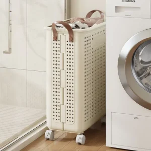 Dirty Clothes Basket Folding Bathroom Laundry Storage Basket