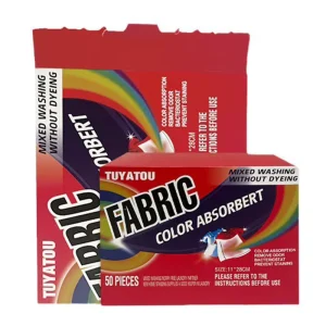 Disposable Color Grabber Sheet Non-Woven and Absorber Mixed Washed Dye Trapping Tablets for Laundry