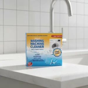 Disposable Eco Friendly Decontamination Stain Removal Solid Shape Washing Machine Cleaner Deep Clean Tablet