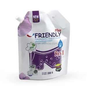 Doypack Stand up Pouch with Spout for Laundry Detergent Packaging Self Standing Spout Pouch for Laundry Detergent Liquid