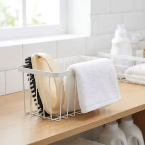 Durable Plastic Non Slip Handle Clothes Brush for Household Laundry and Fabric Care