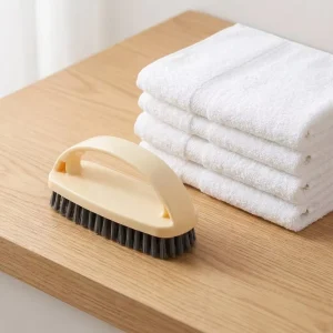 Durable Plastic Non Slip Handle Clothes Brush for Household Laundry and Fabric Care