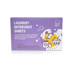 Easy Carry High Quality Detergent Strips Disposable Fast Dissolve Condensed Detergent Sheet Custom Laundry Paper
