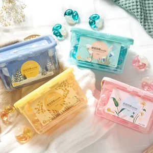 Eco Friendly 3 in 1 Washing Apparel Laundry Detergent Foam Pods Soap Beads Washing Manufacture Concentrated Capsules