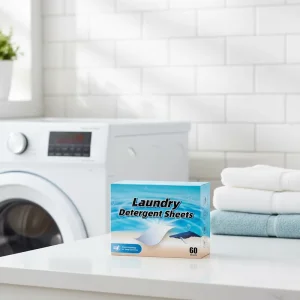 Eco Friendly Biodegradable Hypoallergenic Natural Super Condensed Disposable Medium Foam Lavender Scent Laundry Detergent Sheets