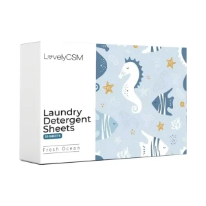 Eco Friendly Biodegradable Solid Soap Softener Stain Remover Floral Natural Mist Laundry Detergent Sheets Tablets