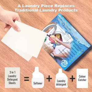 Eco Friendly Detergent Sheet Concentrated Liquidless Laundry Soap 7 in 1 Clean Clothes Soap Strips