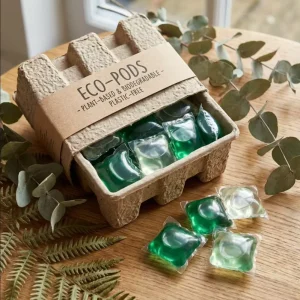 Eco Friendly Disposable 3 in 1 Solid Gel Laundry Pods for Apparel Cotton Natural Fruity Scented Anti Bacterial Color Protector