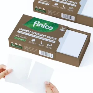 Eco Friendly Disposable Laundry Detergent Sheets with High Low Foam and Love Forest Fragrance