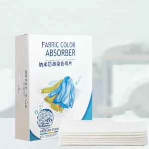 Eco Friendly Disposable Non Woven Fabric Color Grabber Sheets Prevent Clothing Dyeing Washing Machines 15 30% Active