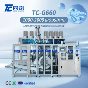 Eco Friendly Full Auto Multi Chamber PVA Laundry Pod Machine Energy Saving Water Soluble Film Capsule Production Line