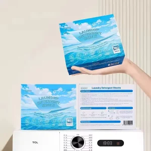 Eco Friendly Hypoallergenic Laundry Detergent Sheets Plastic Free Fresh Laundry Detergent Sheets