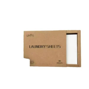 Eco Friendly Hypoallergenic Liquidless Laundry Sheets Biodegradable Plastic Free Disposable Tablets Jasmine Lavender