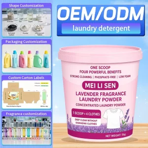 Eco-Friendly Laundry Detergent Powder for Apparel Natural Fragrance 30%-50% for Ingredients Bulk