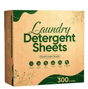 Eco Friendly Laundry Detergent Sheets Concentrated Deep Cleaning Fresh Linen With Enzymatic Laundry Detergent Washing Sheets