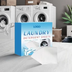 Eco Friendly Laundry Detergent Sheets High Foam 50% 80% Active Ingredients Concentrated Green Alternative Lavender Scent