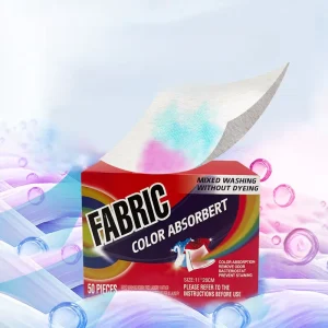 Eco Friendly Nonwoven Color Fabric Catcher Sheets Laundry Dye Capture Sheet for Cloths Laundry