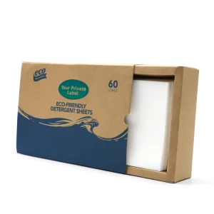 Eco Friendly Solid Washing Detergent Sheets Plastic Free Washer Strips Fresh Linen Scent Liquidless Laundry Strips for Apparel