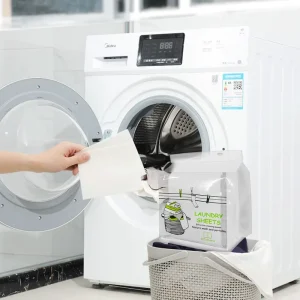Eco friendly Biodegradable Organic Disposable Solid Laundry Soap Sheet Super Concentrated Detergent Sheets