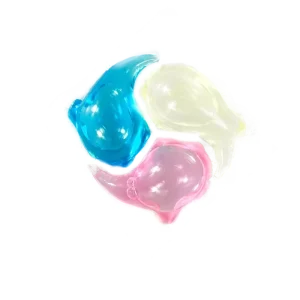 Eco friendly Disposable 3 in 1 Apparel Lychee Scent Washing Capsule Gel Soap Beads for Machine Laundry Detergent Pods