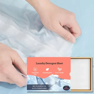 Eco-friendly Hypoallergenic Baby & Pregnant Use Super Concentrated Bacteriostasis Softness Laundry Detergent Sheets