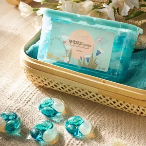 Eco friendly Laundry Detergent 20g Washing Capsule Pods 60% Active Matter Natural Laundry Detergent Pod
