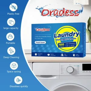 Eco friendly Laundry Paper Sheets Quick Dissolve Strong Dirt Removal Soft Fabric Daily Household Washing Cleaning Sheets