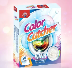 Efficient Color Catcher Paper for Safe Mixed Laundry Washing