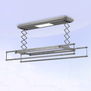 Electric Ceiling Drying Rack Heating with Lighting Sterilization Folding Style Cloth Rack Accessory Storage